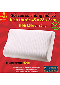 Gối cao su cao cấp chất lượng êm ái thoải mái, Gối cao su chống đau vai gáy, ngủ gáy, nâng đỡ vùng cổ hiệu quả – Hàng chính hãng D Danido