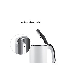 Ấm Đun Siêu Tốc Lock&Lock 2 Lớp Ruột Bình Bằng Thép Không Gỉ EJK738 (1.7L) - Hàng Chính Hãng, Tặng Kèm Cọ Rửa Và Ống Hút