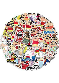Set 60 sticker Shin cậu bé chút chì hình dán có ép lụa