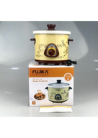Nồi nấu chậm, nồi kho cá nấu cháo Fujika 1.5L/2.5L(chọn phân loại), công suất 140W-240W, màu ngẫu nhiên-hàng chính hãng