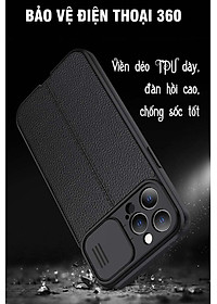 Ốp lưng kéo nắp kiểu mới dành cho iPhone 11 / 12 / 13 / 14 / 11 Pro / 12 Pro / 13 Pro / 14 Pro / 11 Pro Max / 12 Pro Max / 13 Pro Max / 14 Pro Max / 12 Mini / 13 Mini / 14 Plus - Hàng chính hãng