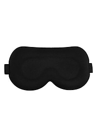 Bịt Che Mắt Ngủ 3D Kèm Bịt Tai Văn Phòng, Trên Xe Ô tô, Máy Bay, Thoáng Khí, Mềm Mại Cho Giấc Ngủ Ngon, Mặt Nạ Ngủ. Du Lịch Dã Ngoại Phượt Thiền MÀU ĐEN