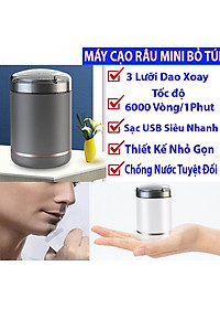 Nơi bán Máy Cạo Râu Mini Bỏ Túi Cao Cấp, 3 Lưỡi Siêu Nhỏ Gọn Công Nghệ Nhật Bản, Siêu Bén, Siêu An Toàn, Công Suất Lớn