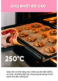 [MyJae x Toyal] Giấy Nến 2 Mặt Lót Nồi Chiên, Nướng Bánh, Giấy Lót Chống Dính 30cm x 30cm (50 Tờ/Hộp)