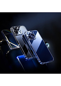 Ôp lưng trong suốt siêu mỏng 0.3mm bảo vệ camera cho iPhone 15 Pro Max 15 Pro 15 Plus iP 15 hiệu Memumi Camshield - Thiết kế mặt lưng PC chống ố vàng, trang bị màng camera - Hàng nhập khẩu