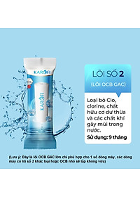 Bộ 3 Lõi lọc nước Karofi 1,2,3 dùng cho máy lọc nước RO - Hàng Chính Hãng