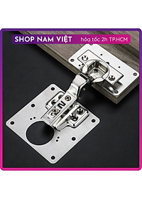 Tấm Inox Gia Cố Sửa Bản Lề Cửa Tủ (Kèm Vít)