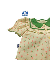 Bộ quần áo lửng bé gái họa tiết Hoa Sao nhái vàng quần xanh cara - AICDBGPF9UDL - AIN Closet