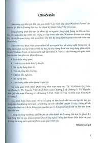 Giáo trình Lập Trình Ứng Dụng Windows Forms - TS. Nguyễn Minh Quý (Chủ biên)