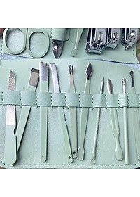 Bộ Bấm Móng Tay 16 Món Cao Cấp Nhỏ Gọn , Kìm Cắt Móng Tay Chân Làm Nail Kèm  Hộp Đựng Sang Trọng