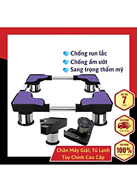 Kệ chân đế máy giặt tủ lạnh inox cao cấp 45-61cm