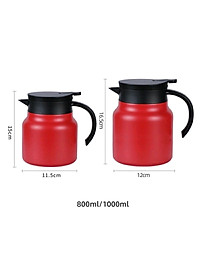 Ấm Pha Trà Giữ Nhiệt Inox 316 Dung Tích 800ml - 1000ml Hàng Cao Cấp, Phích Giữ Nhiệt Nước Nóng, Lạnh Có Lọc Tiện Dụng - HÀNG CHÍNH HÃNG MINIIN
