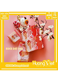 Đặc Sản Sóc Trăng - Bánh Pía Thịt Lạp Tân Huê Viên 400G, Bánh Pía Nhân Măn, Bánh Pía Sóc Trăng Chính Hãng Túi 4 Bánh Bao Bì Riêng