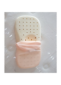 Gối Cao Su Cho Trẻ Sơ Sinh Liên Á, Gối Lõm Chống Méo Đầu 17x35x3cm + Áo