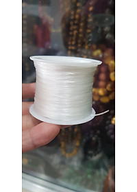 Cuộn Dây Thun CO GIÃN màu Trắng xỏ vòng hạt chuỗi Dây này là dây thun chuyên xỏ vòng chuỗi màu Trắng, có đủ màu Anh Chị đang đeo chuỗi muốn thay dây khác cho vòng thì đặt cuộn Thun chỉ này nhé