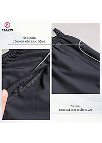 Bộ quần áo gió nam 2 lớp có mũ FASVIN BC24639.HN vải thể thao cao cấp lót vải thun hàng chính hãng