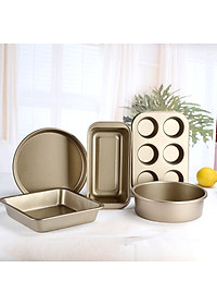 Set 5 Khay Nướng Bánh Đủ Kiểu Dáng Chống Dính, Dụng Cụ Tiện Lợi Cho Nhà Bếp - Chính Hãng MINIIN