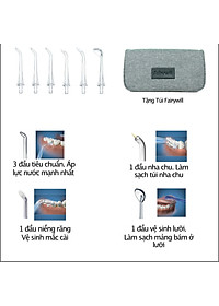 Máy tăm nước cầm tay Fairywill F30, phiên bản nâng cấp với sạc Type C và lõi lọc nước độc quyền