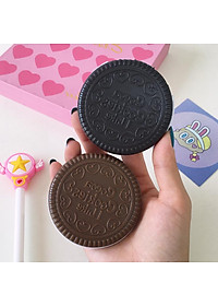 Bộ gương lược bỏ túi mini hình chiếc bánh cookies lạ mắt