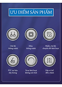 Dây Nhảy Thể Thao Lõi Thép Cao Cấp Teement Tự Động Đếm Số, Tích Hợp Đo Calo, Quãng Đường, Độ Dài Dây Tùy Chỉnh, Chiều Dài 3m, Trục Xoay 360 Độ  - Kèm Bóng Xoay, Tạ Điều Chỉnh Khối Lượng - Hàng Chính Hãng