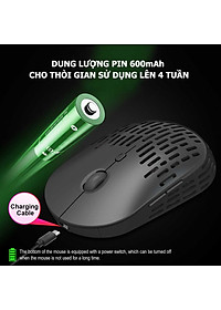 Chuột Không Dây HXSJ T38 Sạc Điện Wireless 2.4Ghz DPI 1600 - Hàng Chính Hãng