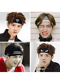 Băng đô nam nữ bản to thời trang Kpop, TBS thấm hút mồ hôi, băng đô thể thao mẫu mới TB09