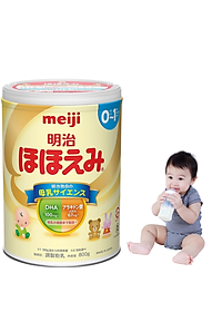 Sữa Nhật Cho Bé Tăng Cân Từ 0 Đến 1 Tuổi Meiji Hỗ Trợ Tăng Hệ Miễn Dịch, Tạo Hệ Tiêu Hóa Tốt Hấp Thụ Dưỡng Chất Hiệu Quả Giúp Bé Phát Triển Cân Đối Nhất Cả Về Chiều Cao, Cân Nặng, Trí Não - 1 Hộp