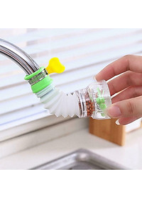 Vòi Lọc Nước Ra Bát Tăng Áp Xoay 360 Có Thể Kéo Dài Chống Bắn Nước Giao Màu Ngẫu Nhiên