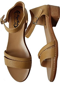 Giày Sandal Cao Gót BIGGBEN Da Bò Thật SDCG43