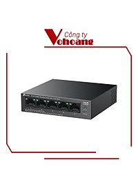 Switch Gigabit 5 Cổng TP-Link LS105GP với 4 Cổng PoE+ Công Suất Tối Đa 65W Vỏ Kim Loại - Hàng chính hãng