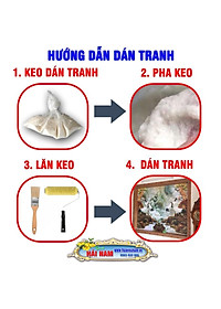 Tranh dán tường 3D phòng thờ chữ phúc - tranh cuốn thư câu đối phòng thờ- tranh trang trí phòng thờ- vải lụa