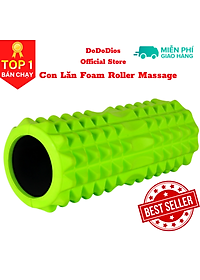Con lăn Yoga Massage Foarm Roller, ống trụ lăn xốp thể thao giãn cơ có gai roam rollet cao cấp, ống lăn giãn cơ - Chính hãng DoDoDios