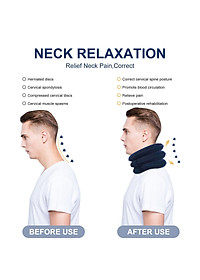 Đai Gối Hơi Kéo Giãn Đốt Sống Cổ Hỗ Trợ Giảm Đau Vai Cổ Gáy
