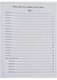 Combo Sách - Bài tập tuần Toán 2 tập 1 + 2