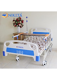 Giường bệnh cao cấp - DCN04 - Nâng đầu, nâng hạ chân, nghiêng trái phải, có chổ để bô - Chính hãng NIKITA