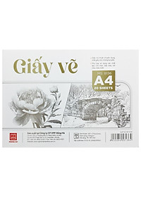 Bộ 20 Tờ Giấy Vẽ A4 300gsm - Hồng Hà 8136