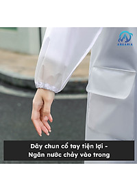 ÁO MƯA ĐƠN Áo Mưa Trong Suốt Dáng Dài Vành Rộng Có Khóa Kéo
