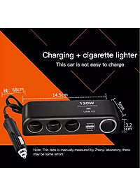 Bộ Chia Tẩu Ô Tô Mẫu Mới 12v-24v - 120W – 4 Cổng USjB Kép , Chống Cháy, Dùng Cho Mọi Dòng Xe Loại Xịn , đồng hồ treo tường