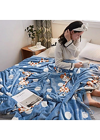 Mền lông tuyết dày dặn cao cấp kích thước đa dạng mềm mịn mùa hè, giữ ấm mùa đông dùng phòng máy lạnh dễ gấp gọn