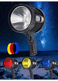 Đèn pin cầm tay tìm kiếm cứu nạn Terino WP-470 (chống nước, sạc điện và sạc năng lượng mặt trời) - Hàng chính hãng