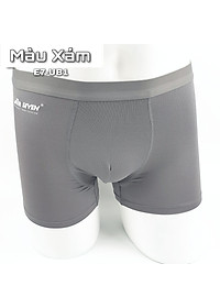 Quần lót nam Boxer thun co giãn 4 chiều, lưng thun nhỏ, công nghệ thoáng khí - màu Xám