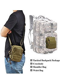 Túi Đeo Vai, Túi Đeo Hông Cao Cấp Tiện Lợi Thời Trang Nam Phong Cách Mạnh Mẽ Chất Vải Cavan Chống Nước Bền Màu-HÀNG CHÍNH HÃNG