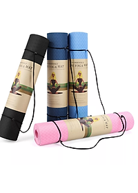 [LOẠI TỐT - HÀNG CAO CẤP] Thảm Tập Yoga 8mm, Tập Gym dộ dày 5-8mm 2 Lớp không mùi chống trơn trượt - Chính hãng dododios