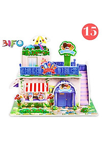 Đồ chơi lắp ghép mô hình giấy thông minh Ngôi nhà mơ ước