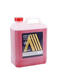 Nước Làm Mát Động Cơ Màu Đỏ AISIN Long Life Coolant 20% 4 Lít LCPM20A4LR - Nhập Khẩu Chính Hãng