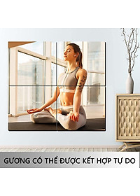 Gương Dán Tường Dẻo Chống Vỡ Chống Thấm Nước Tự Dính Trang Trí Nhà Cửa Gương Dán Nhà Tắm