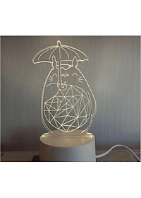 Đèn ngủ Led sáng tạo - Đèn trang trí 3D đẹp độc lạ - Quà tặng vô cùng ý nghĩa