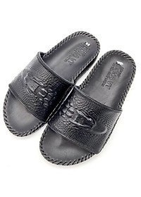 Dép quai ngang nam da bò thật 100% DONAVY cao cấp in vân cá sấu nổi bật thời trang DONAVY.CSL