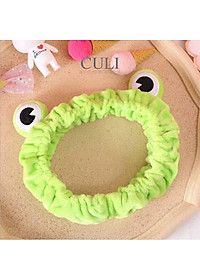 Băng đô cài tóc, Bờm cài tóc ếch xanh, dùng cài tóc tẩy trang, rửa mặt siêu đáng yêu