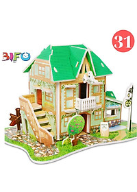 Đồ chơi lắp ghép mô hình giấy thông minh Ngôi nhà mơ ước